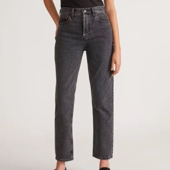 Everlane High Rise Straight Jean - Size 25 Ankle - Picture 1 of 9